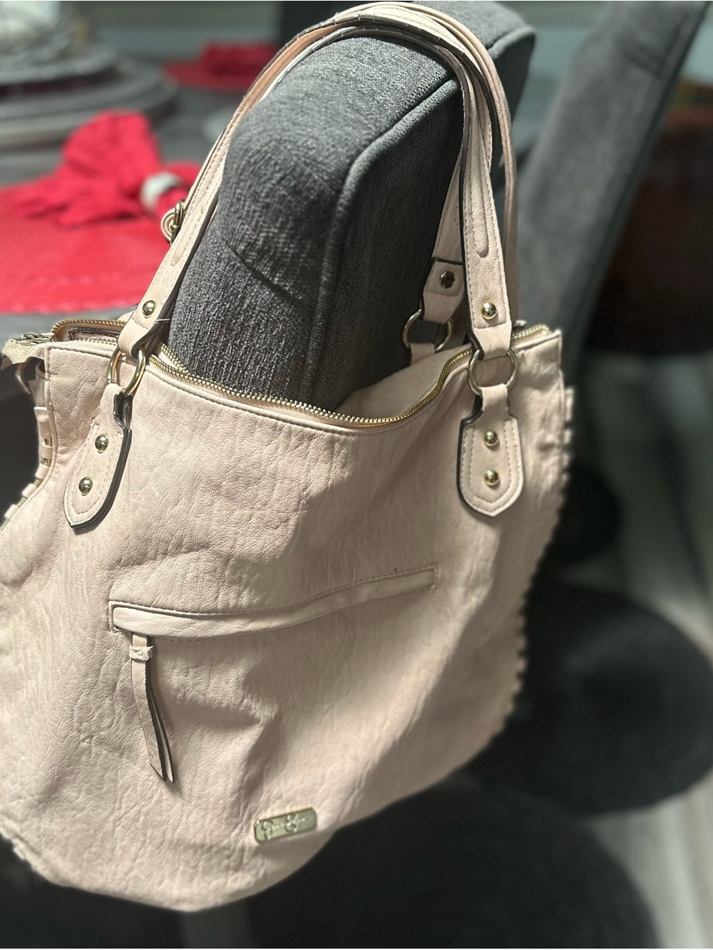 Jessica Simpson Blush Pink Shoulder Tote